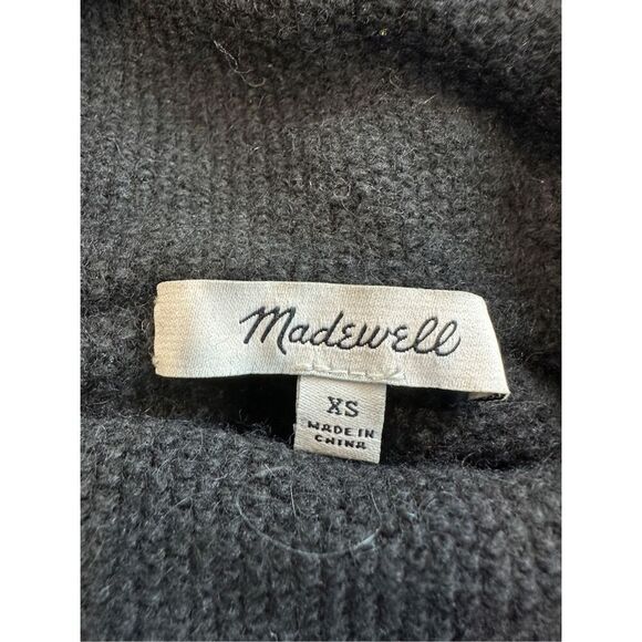 Madewell Turtleneck Sweater Wool Alpaca Blend Black Size XS - Picture 5 of 6